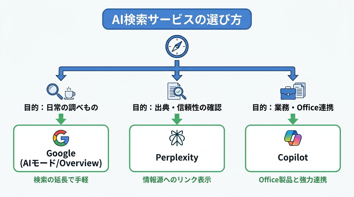 主要サービスの比較と選び方