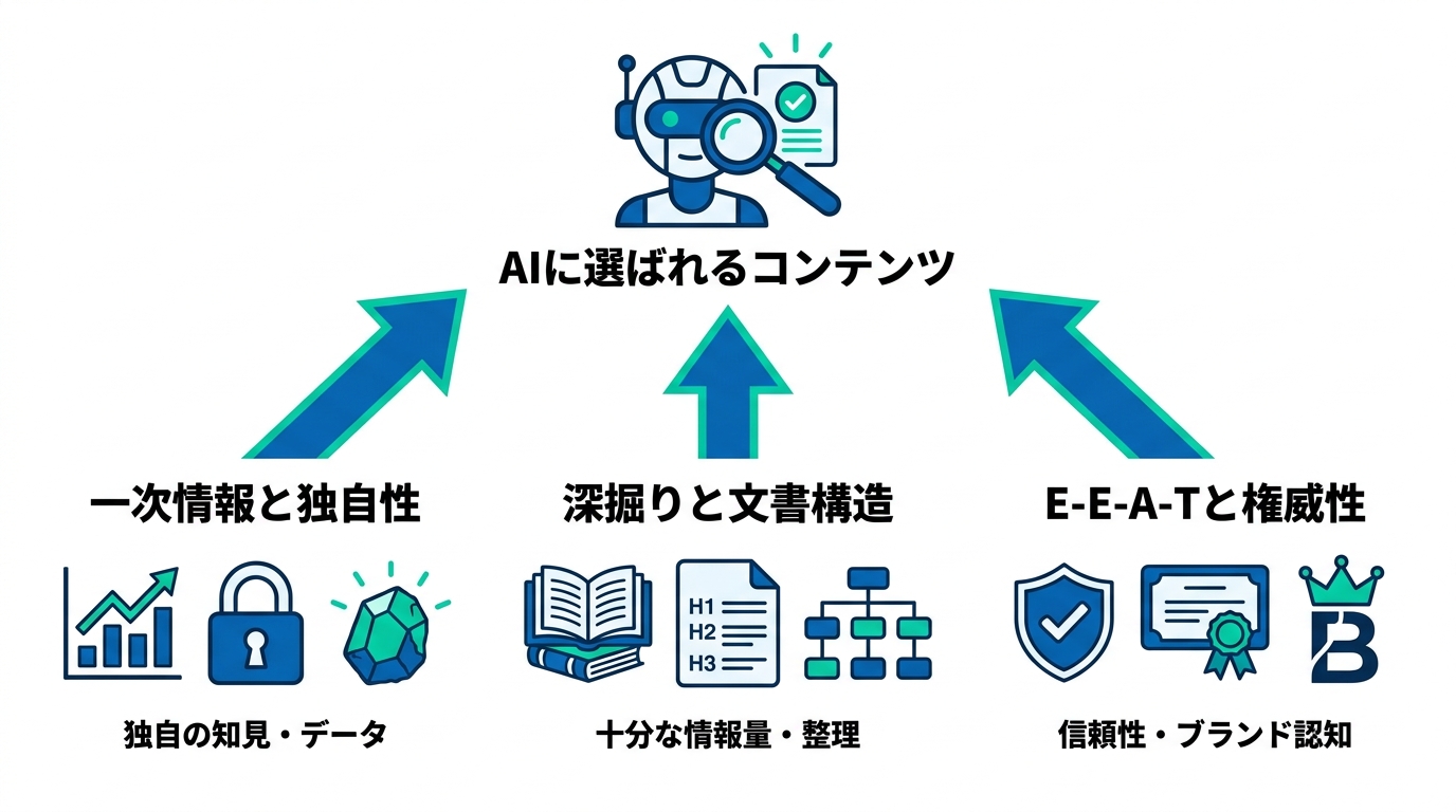 AIに選ばれるコンテンツの条件