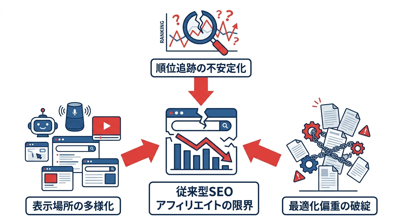 従来型SEOアフィリエイトの限界