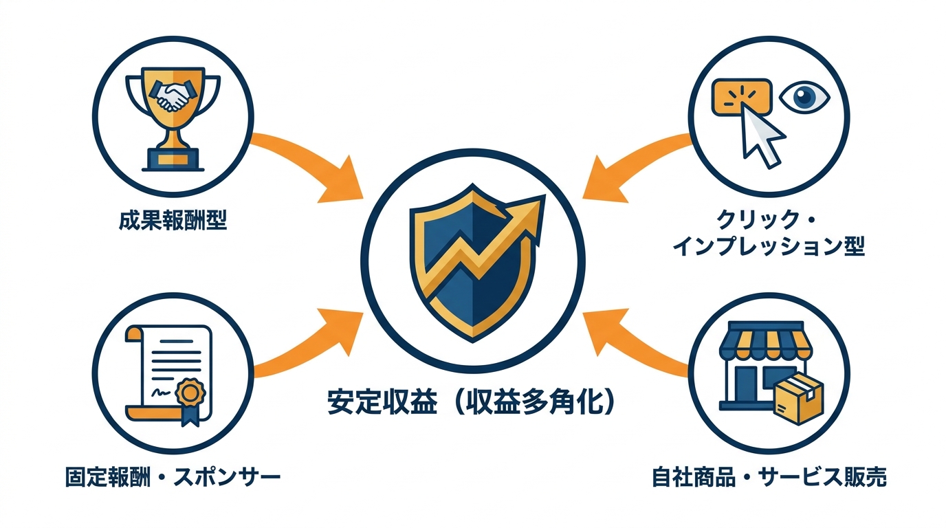 収益モデルの多角化と選び方