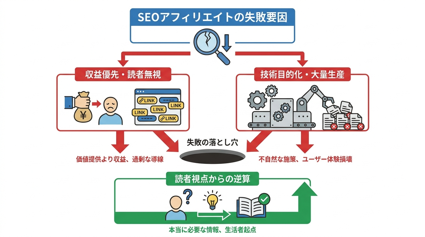 失敗パターンと注意点