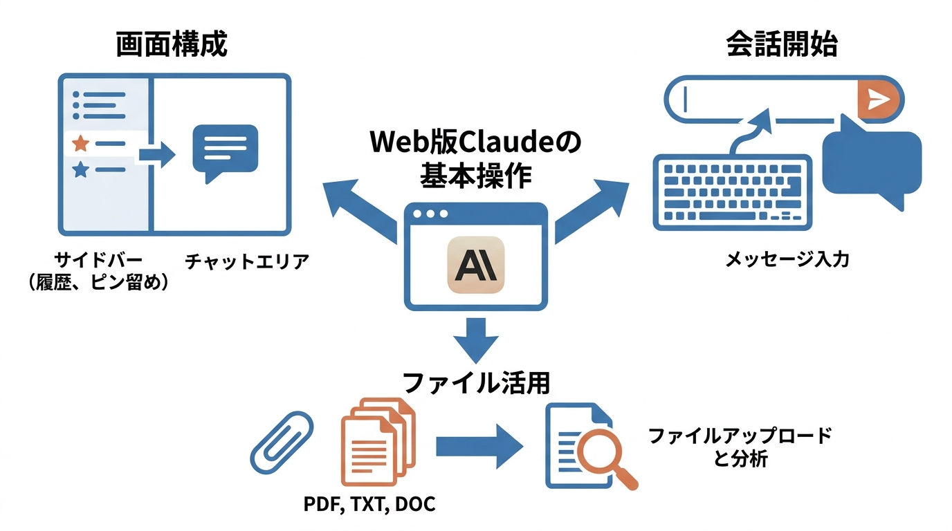 Web版Claudeの基本操作