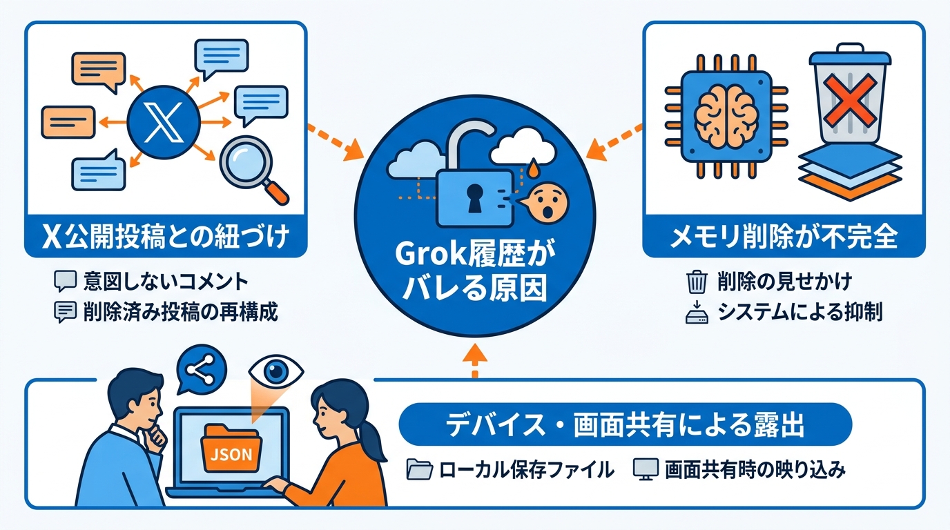 履歴がバレる5つの原因