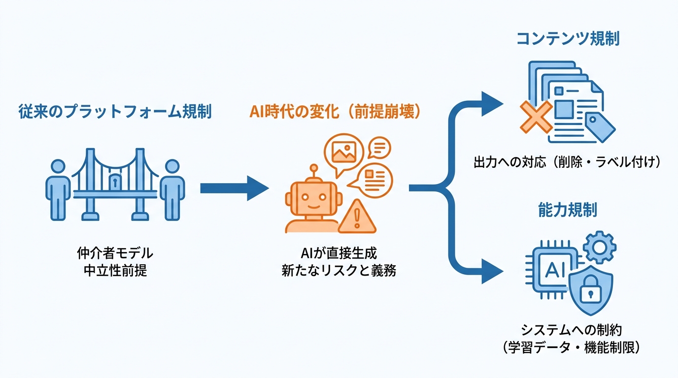 適用される法的枠組みの比較