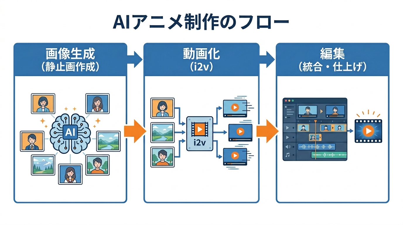 AIアニメ制作の全体像