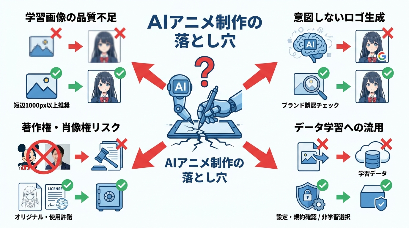 失敗例と注意点