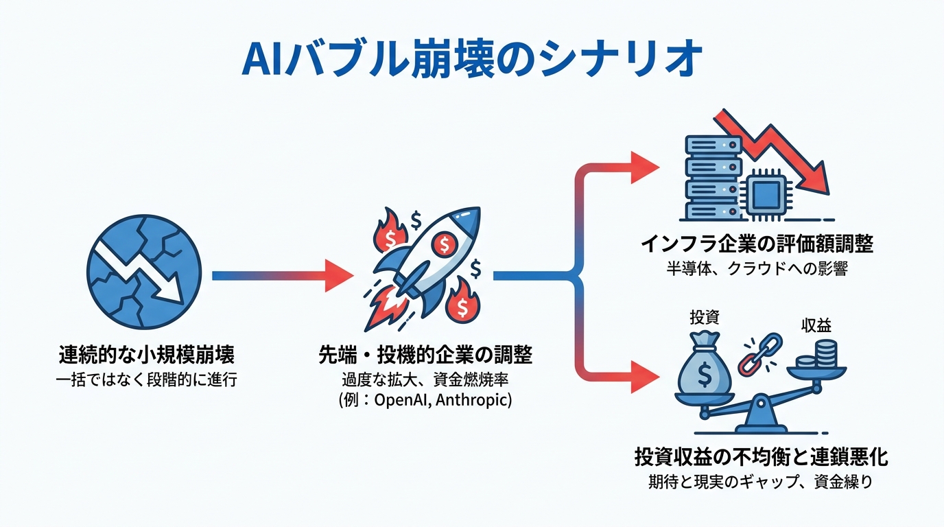 崩壊後に想定される5つのシナリオ