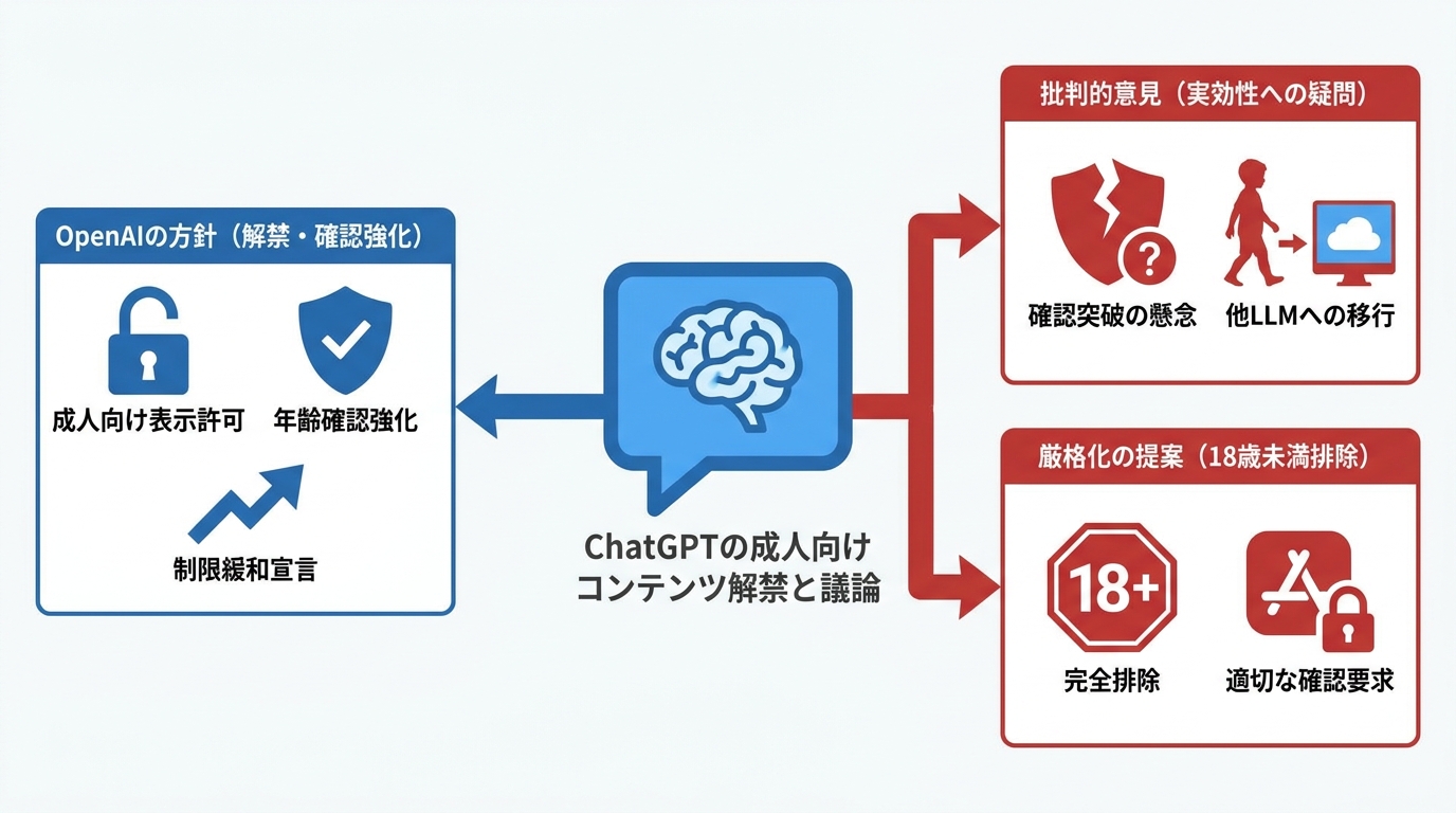 成人向けコンテンツ解禁と年齢確認強化