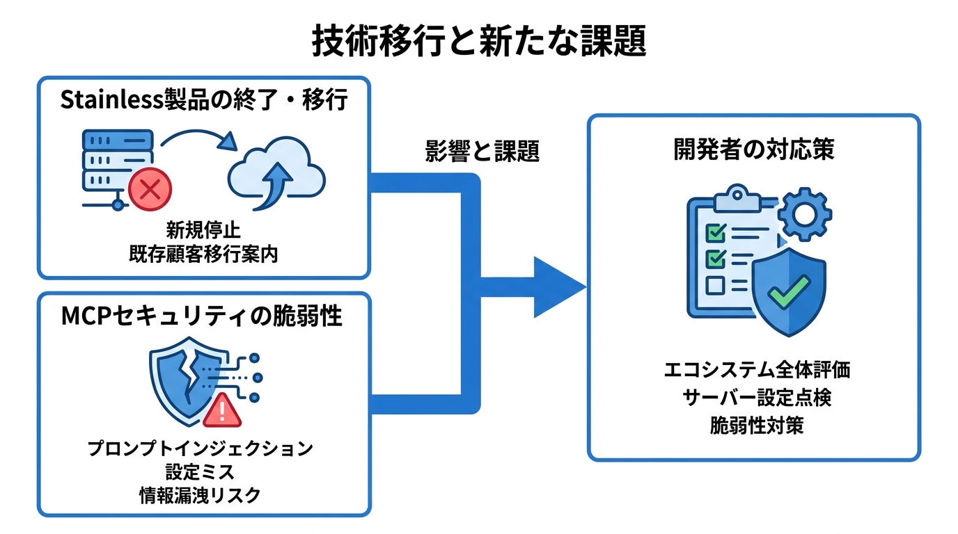 開発者・既存顧客への影響