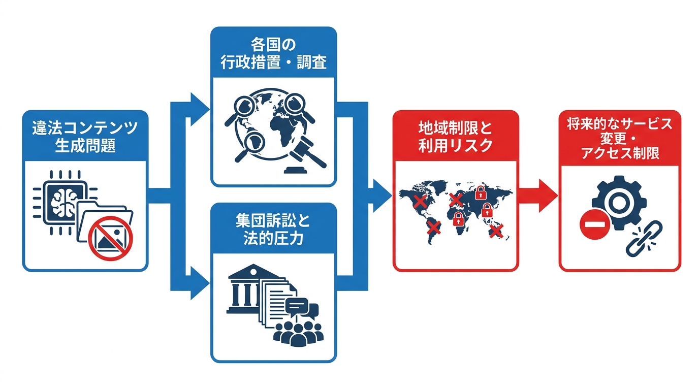 法規制・訴訟リスクと地域制限