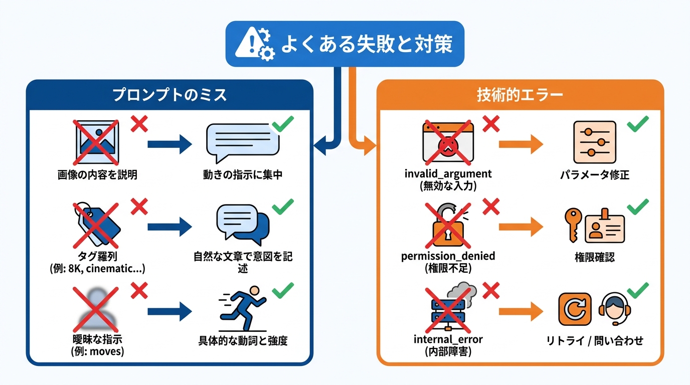 よくある失敗と注意点