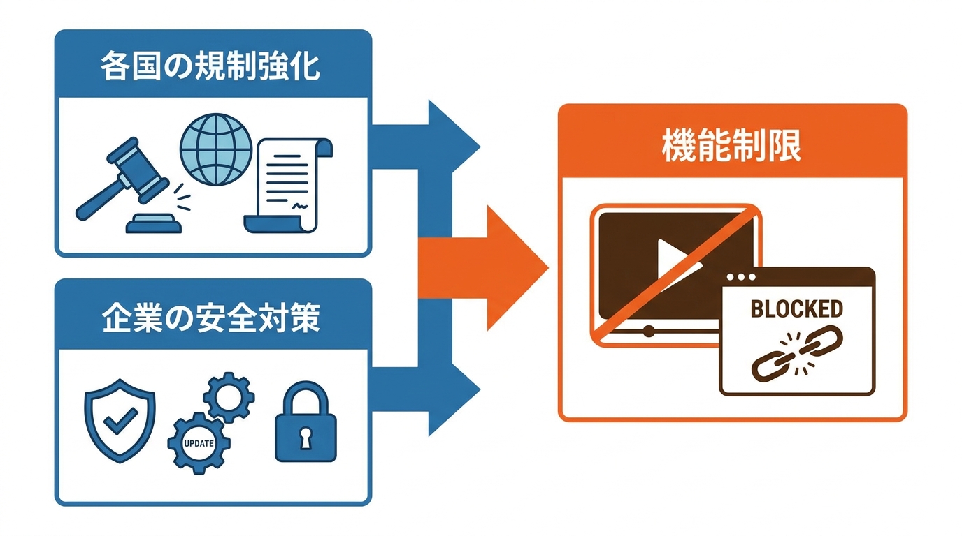 規制強化と安全対策の影響