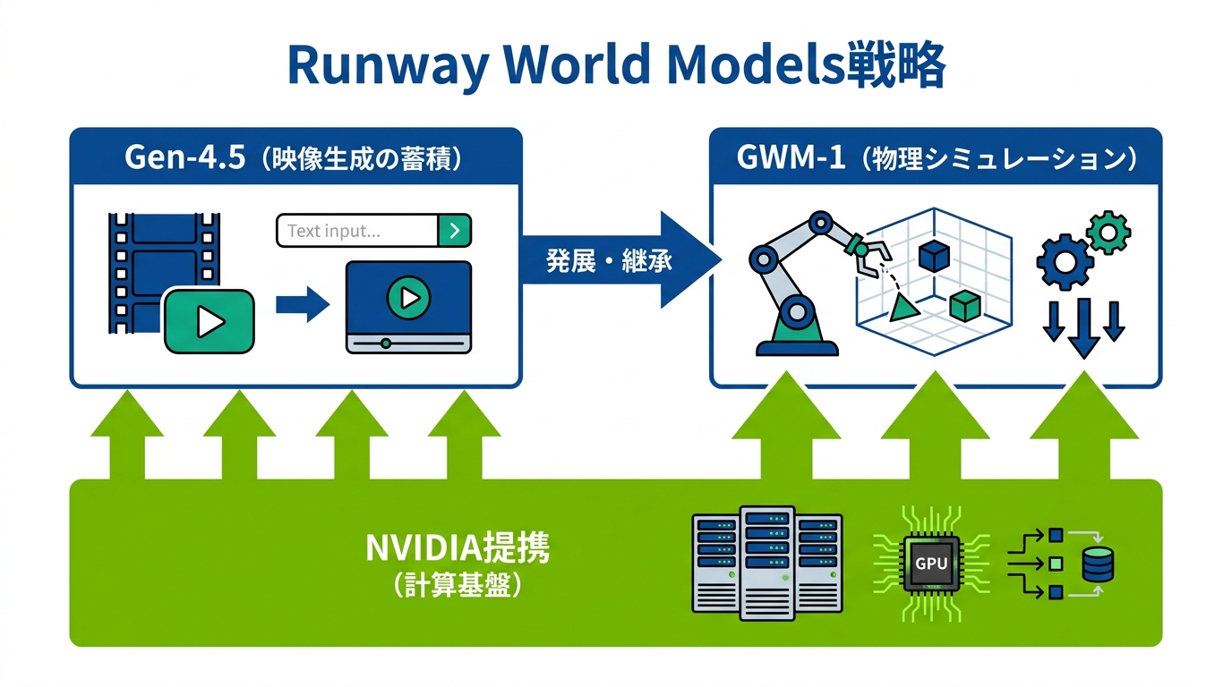 RunwayのWorld Models戦略