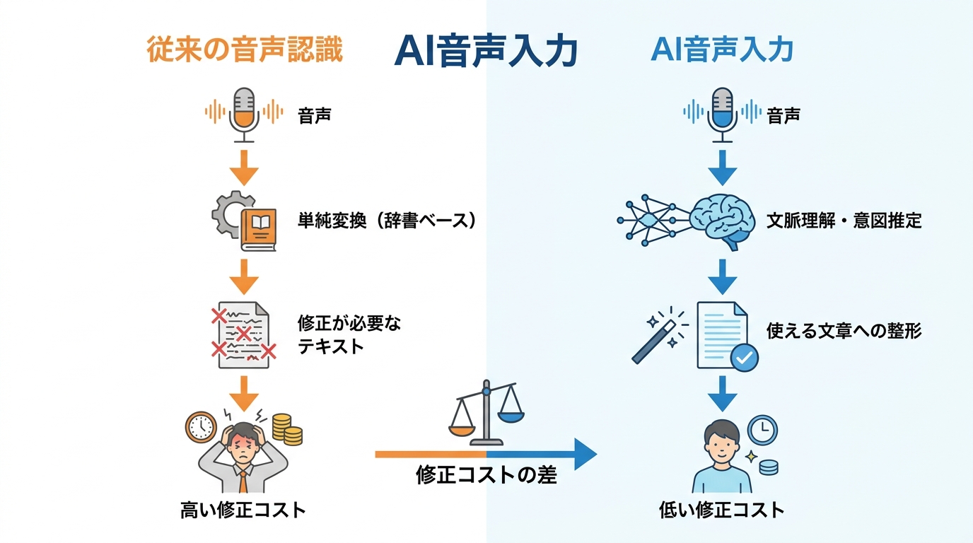AI音声入力とは