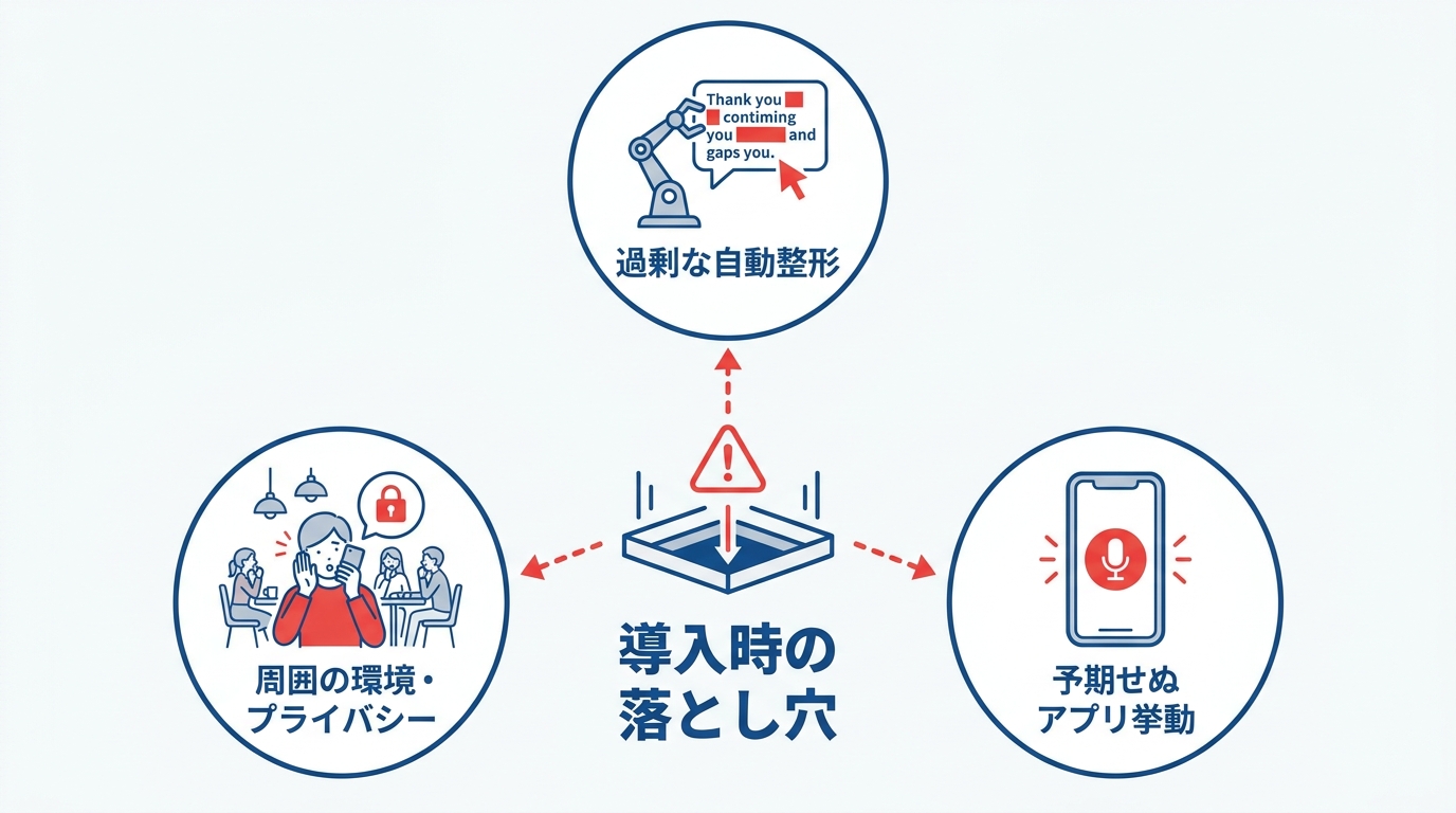 導入時の注意点と落とし穴