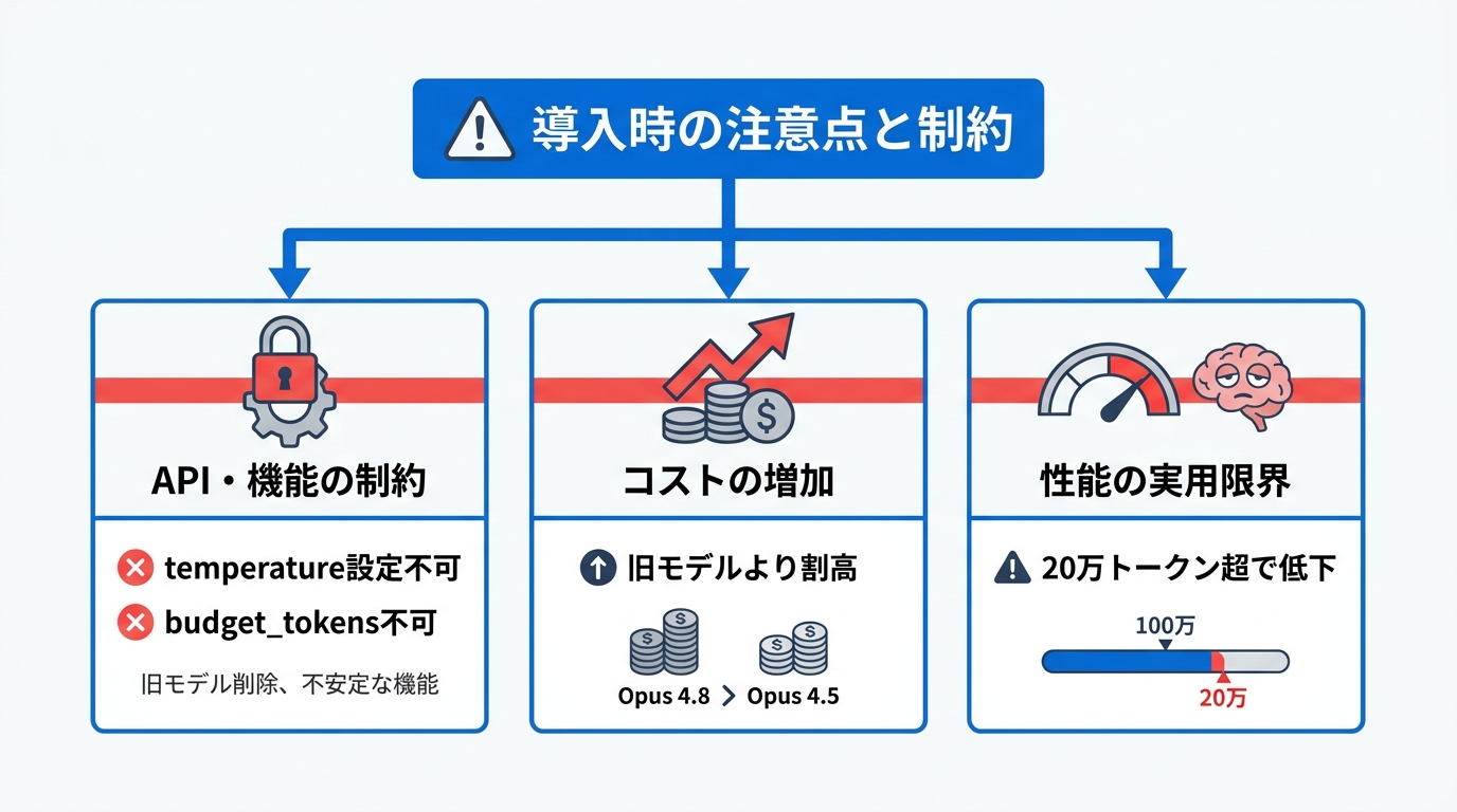 導入時の注意点と制約