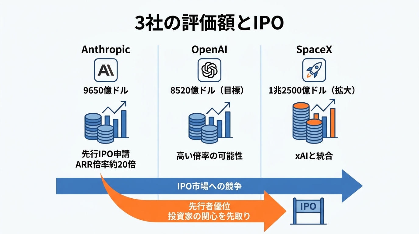 OpenAI・SpaceXとの比較