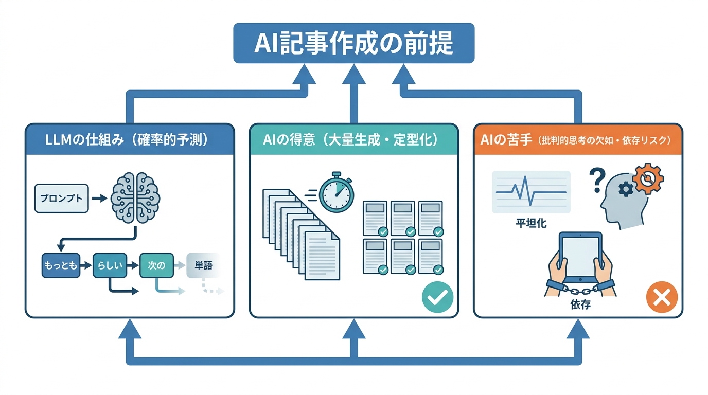 AI記事作成の基本と前提知識