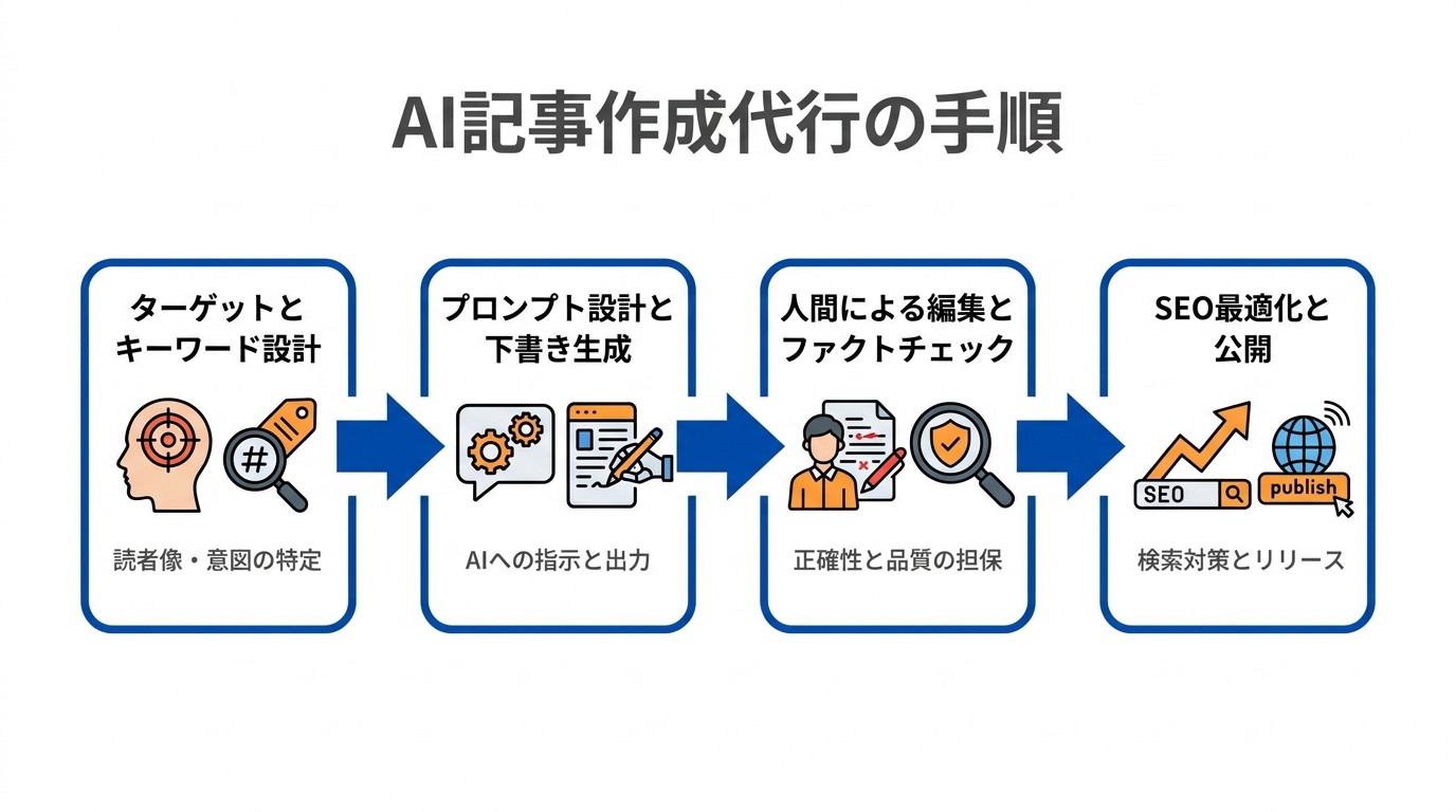 AI記事作成代行の手順