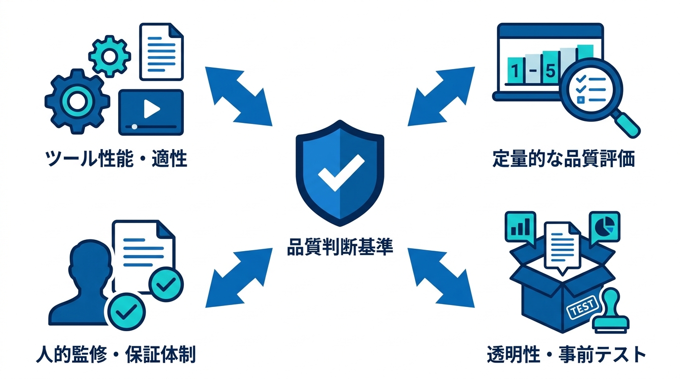 品質を左右する判断基準