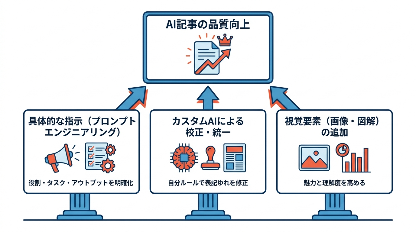 AI記事の執筆・品質向上テクニック