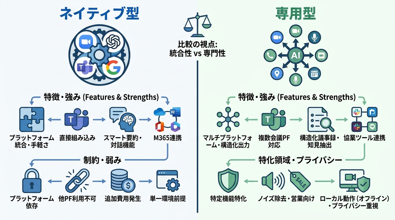 主要ツールの横断比較