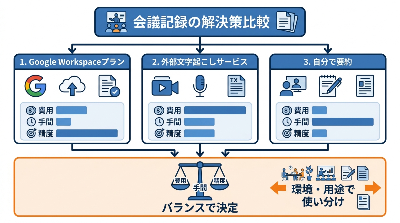 解決策の比較と選び方