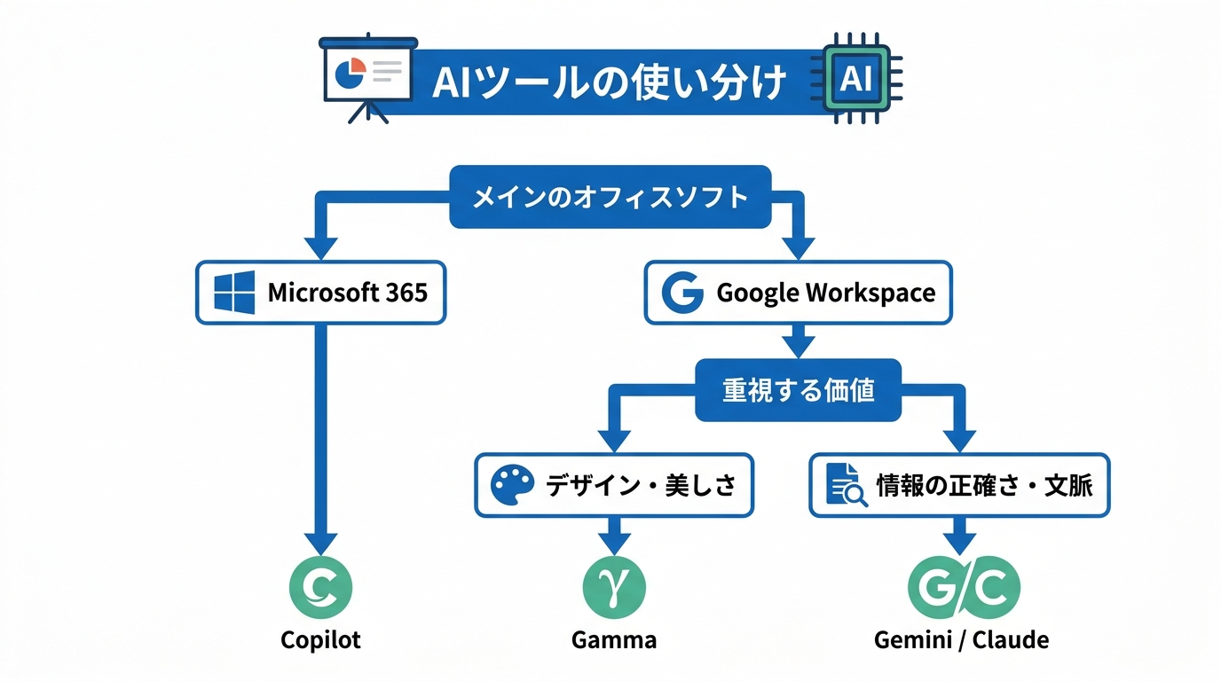 他AIツールとの比較と使い分け