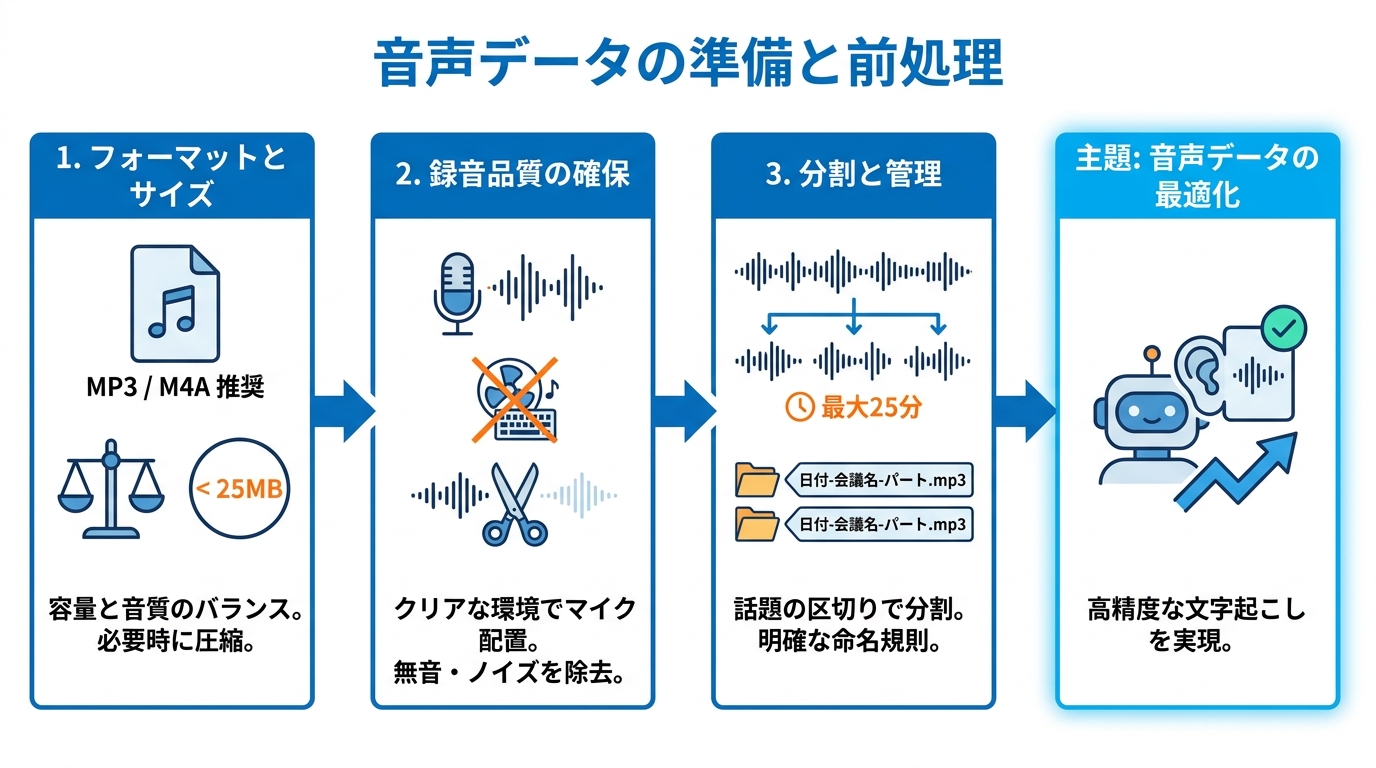 音声データの準備と前処理