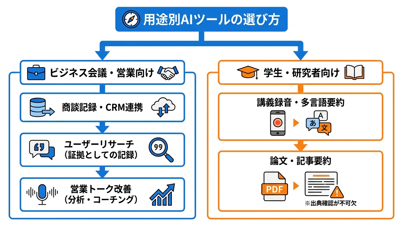 用途別の選び方