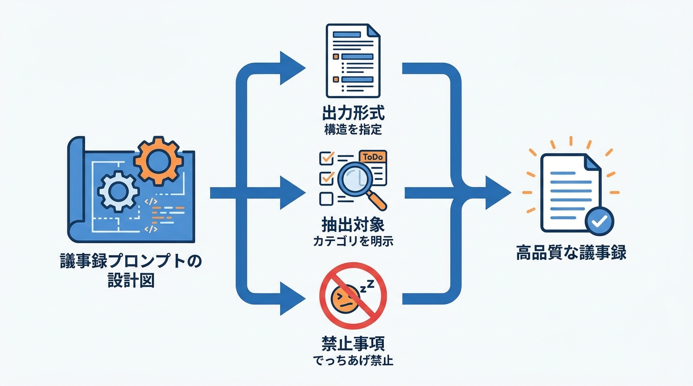 ChatGPT議事録プロンプトの基本