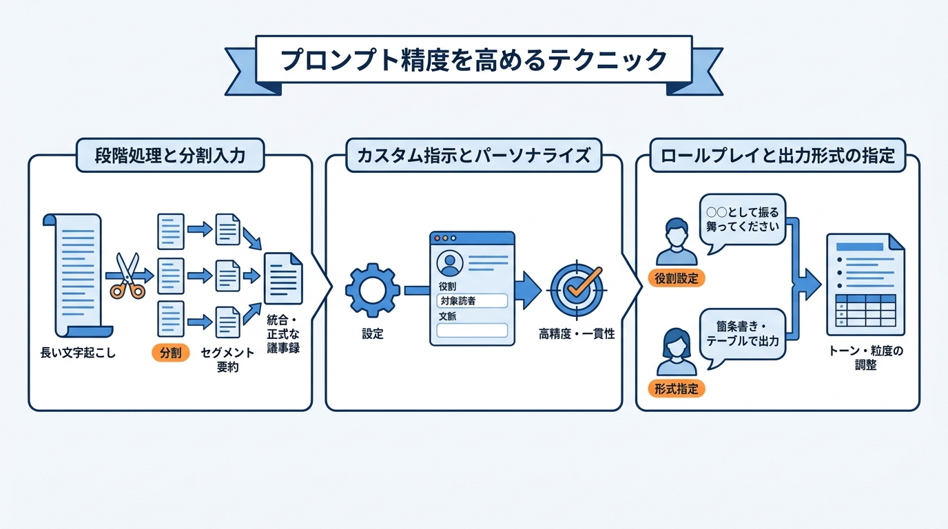 プロンプト精度を高めるテクニック