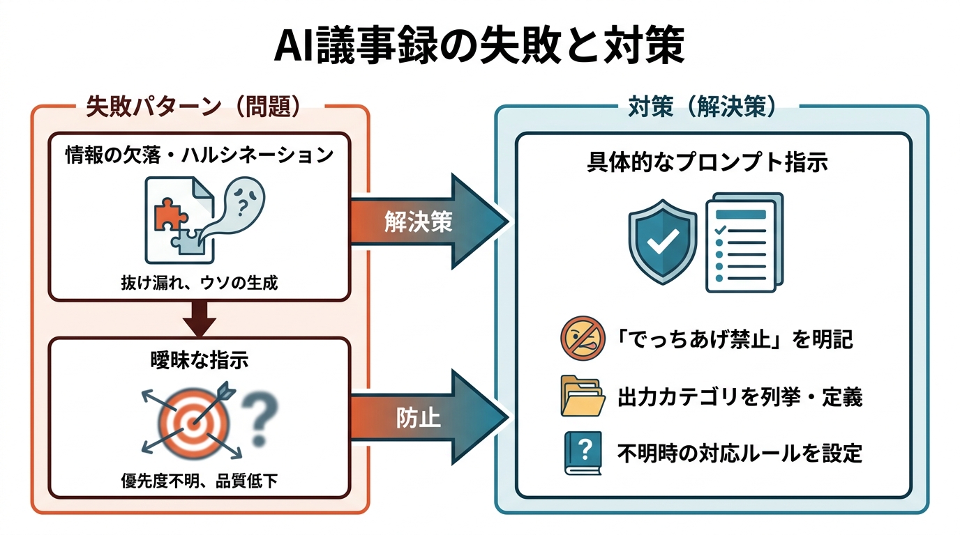 失敗パターンと対策