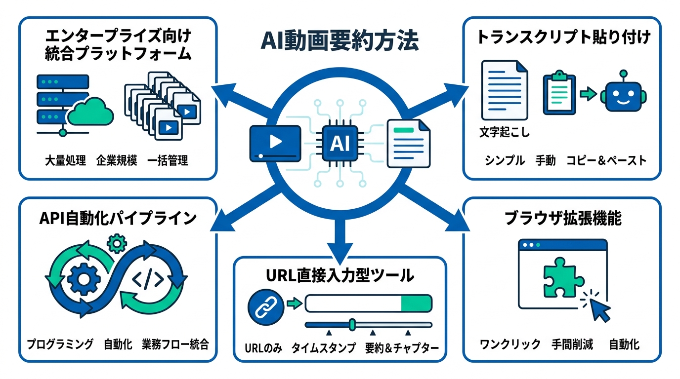 AI動画要約の主な方法5選