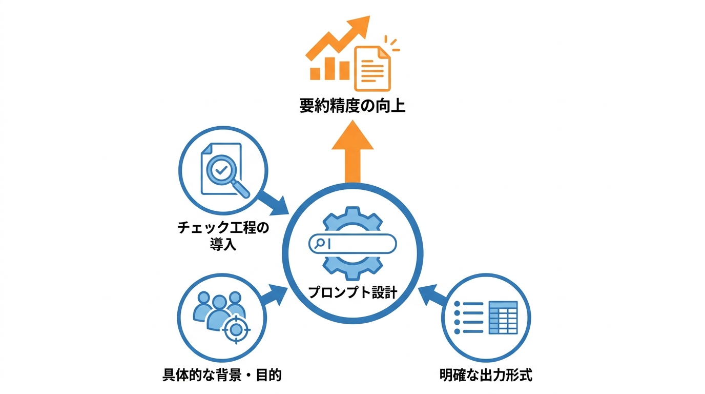 要約精度を高めるプロンプト設計