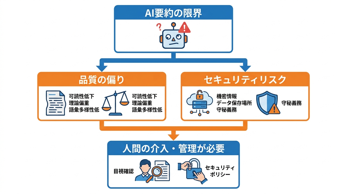 AI要約の注意点と限界