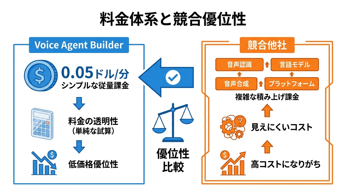 料金体系と競合優位性