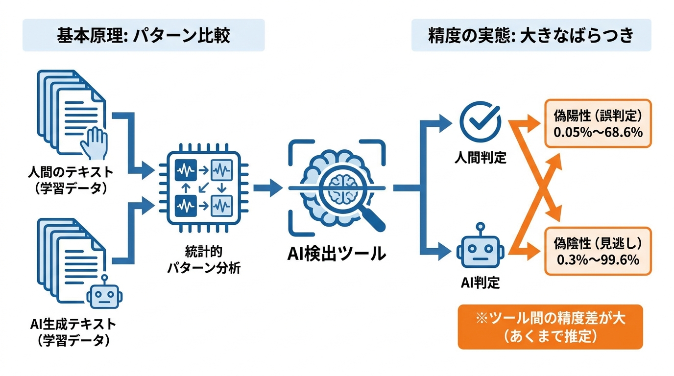 AI検出ツールの仕組みと精度