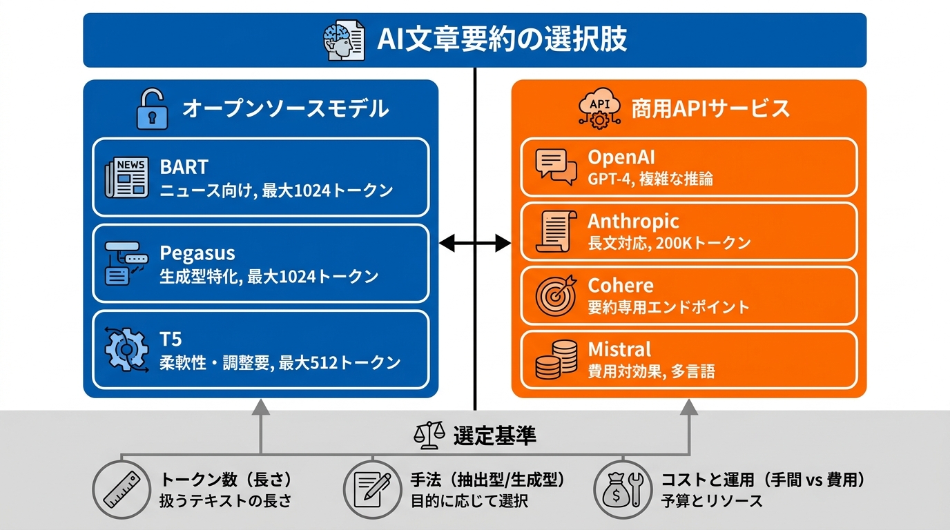 主要モデル・ツールの比較