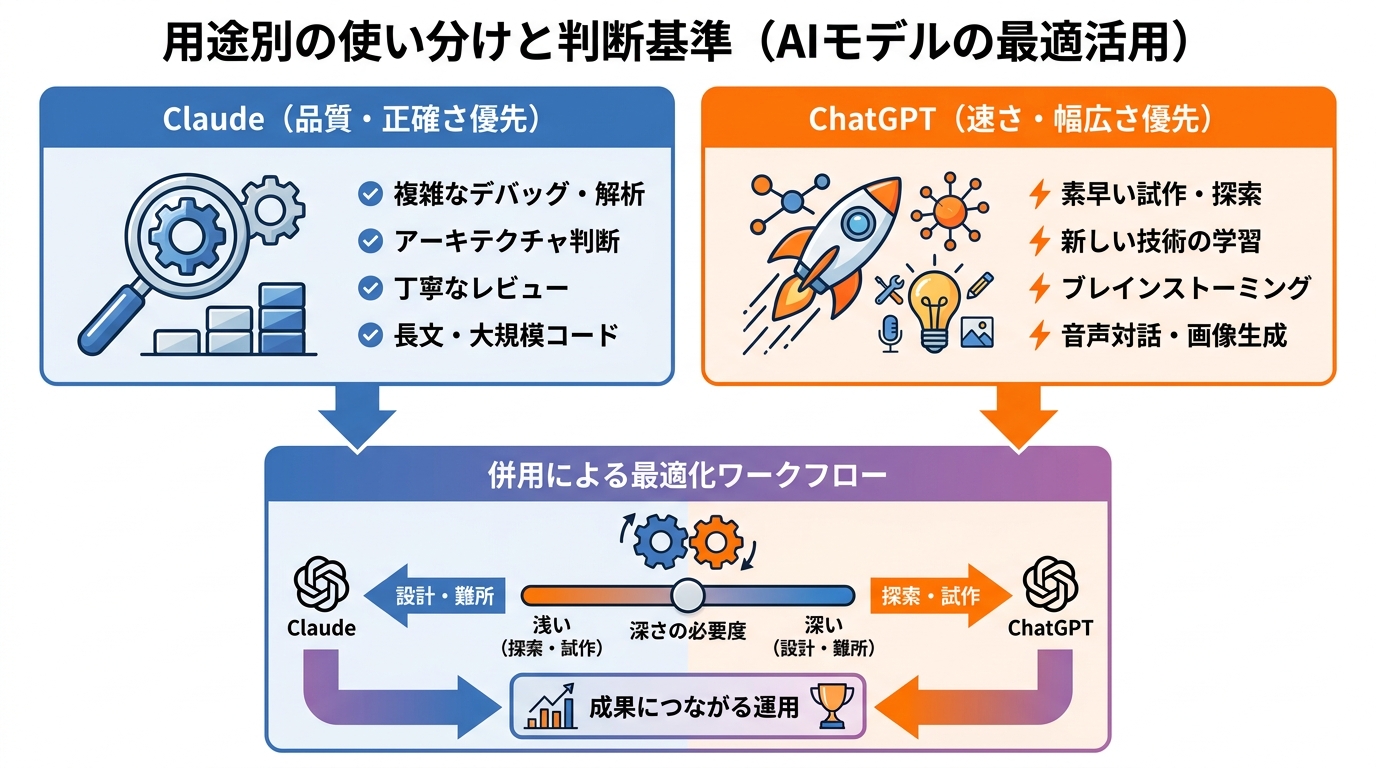 用途別の使い分けと判断基準