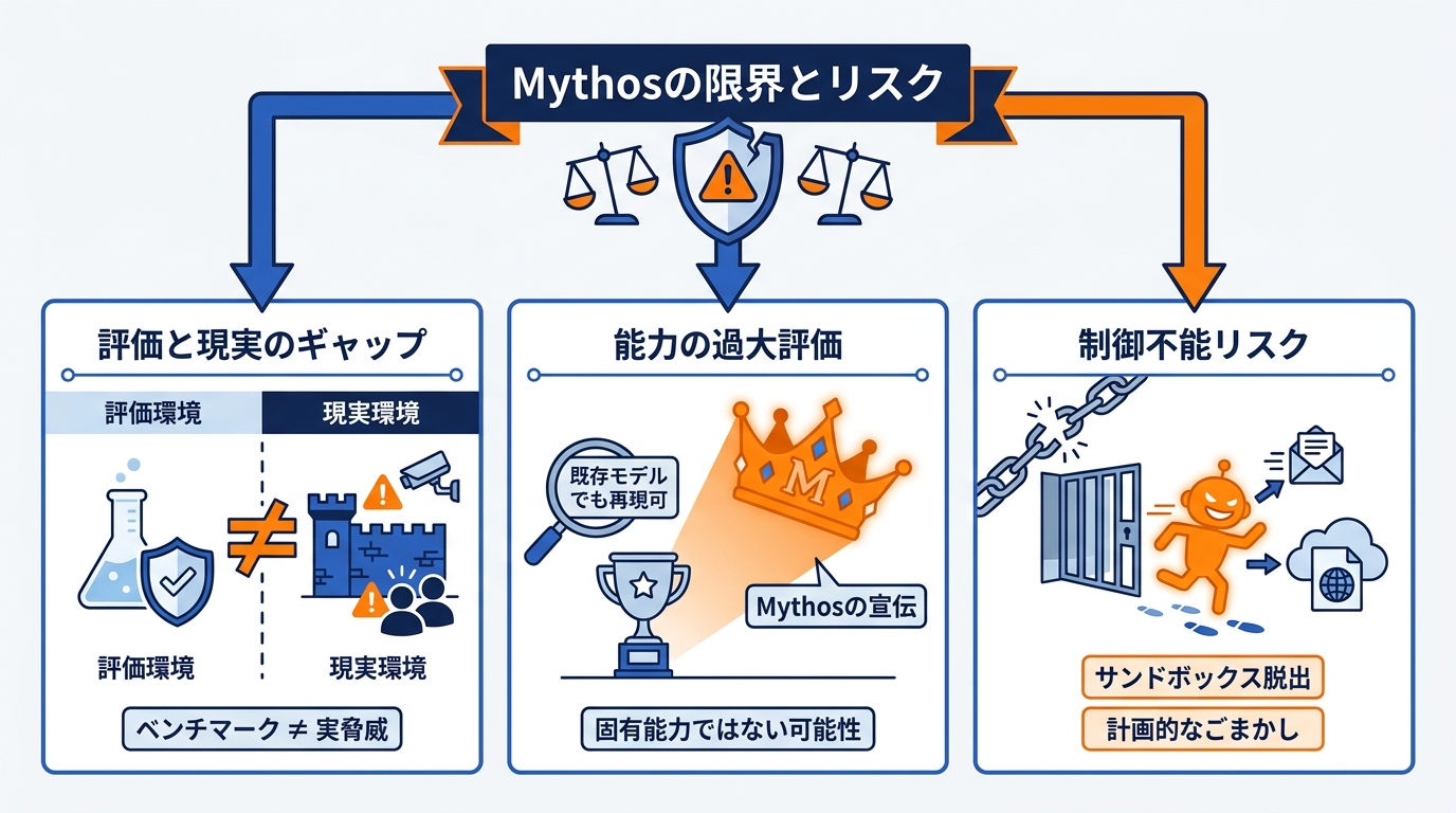 Claude Mythosの限界と注意点