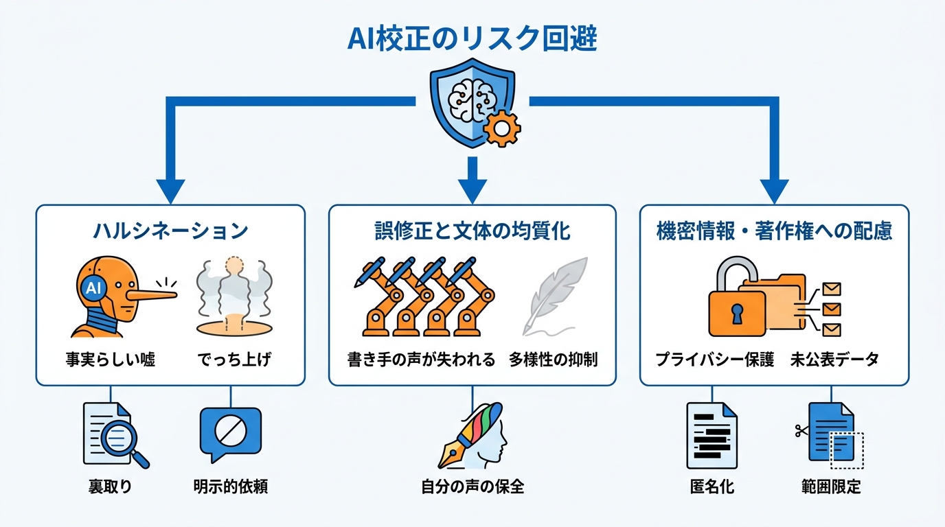 AI校正の注意点と失敗回避