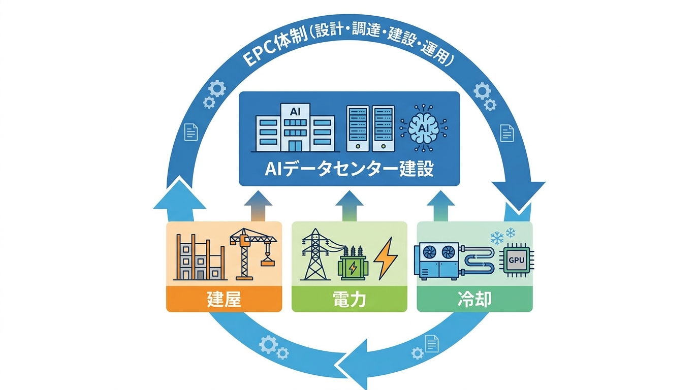 建設を構成する3つの工程