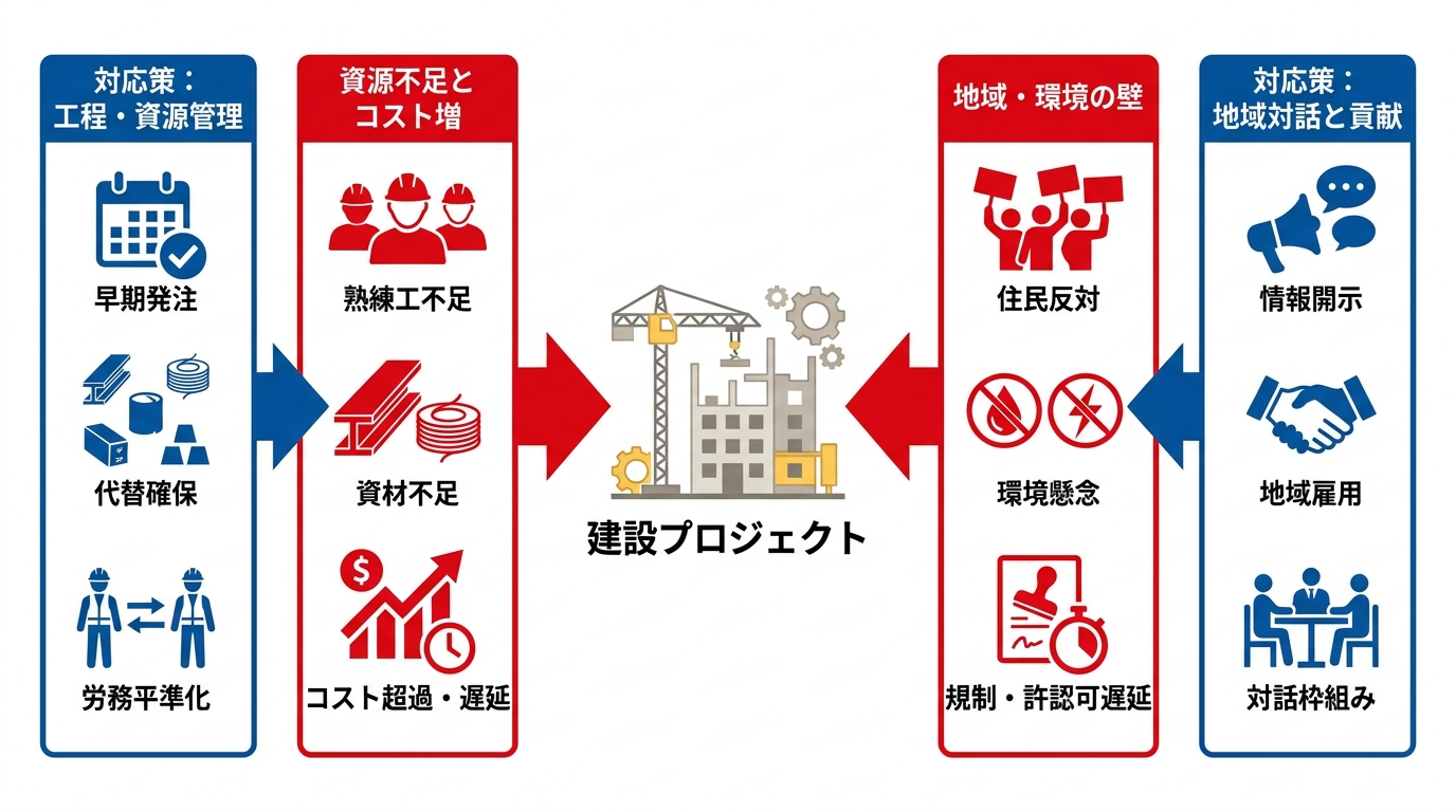 建設現場が直面する課題と対応策