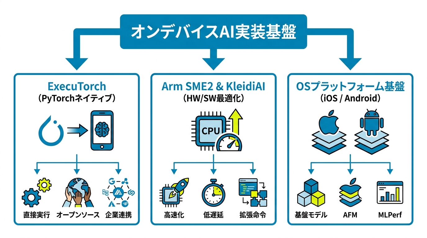主要プラットフォームと実装フレームワーク