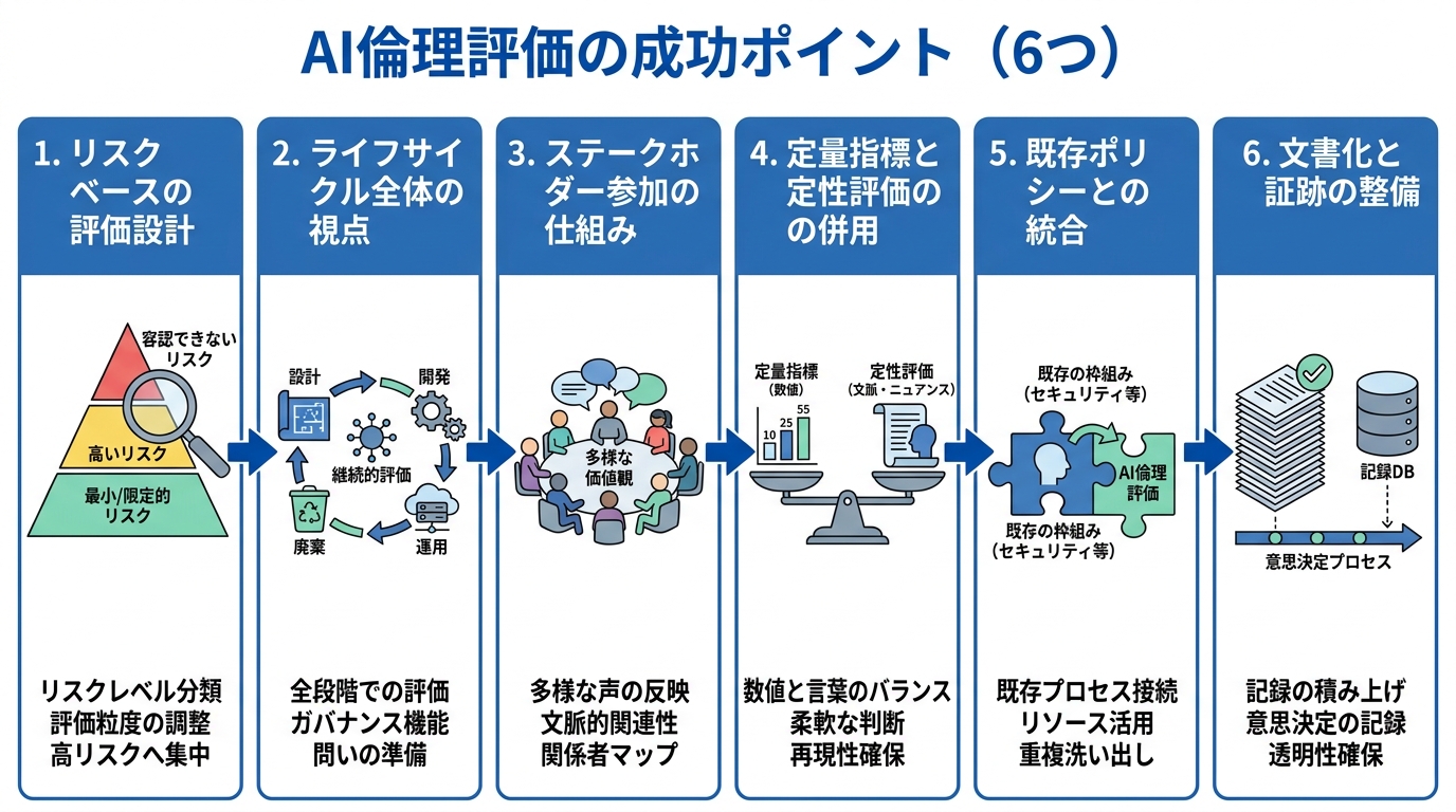 AI評価の倫理的な構成を成功に導く7つのポイント