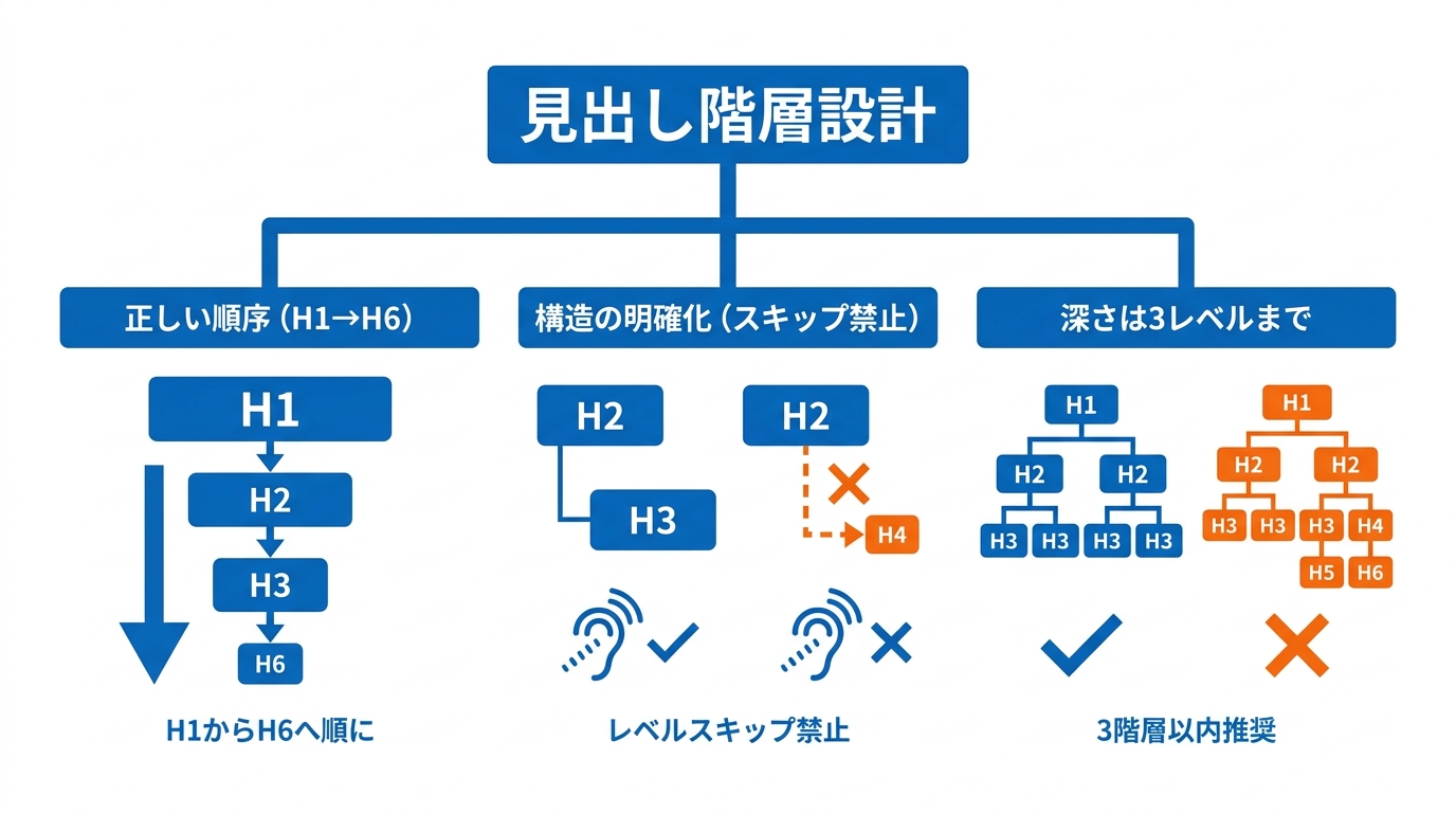 見出し階層設計の基本ルール