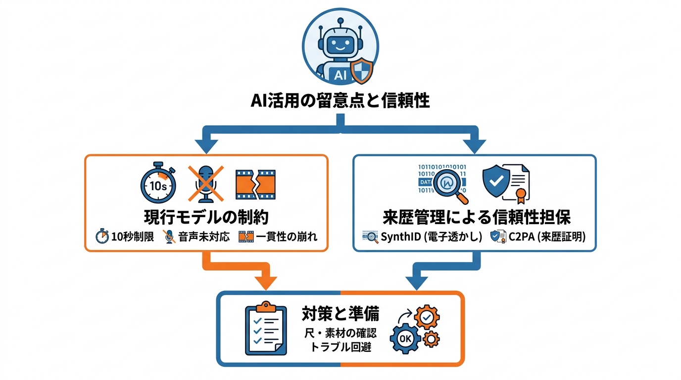 注意点と信頼性の担保