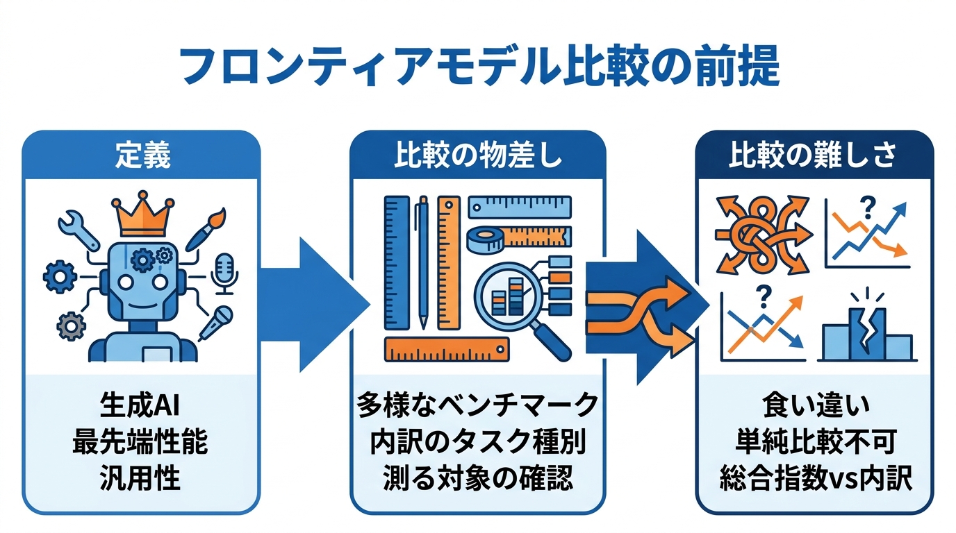 フロンティアモデルの定義と比較の前提