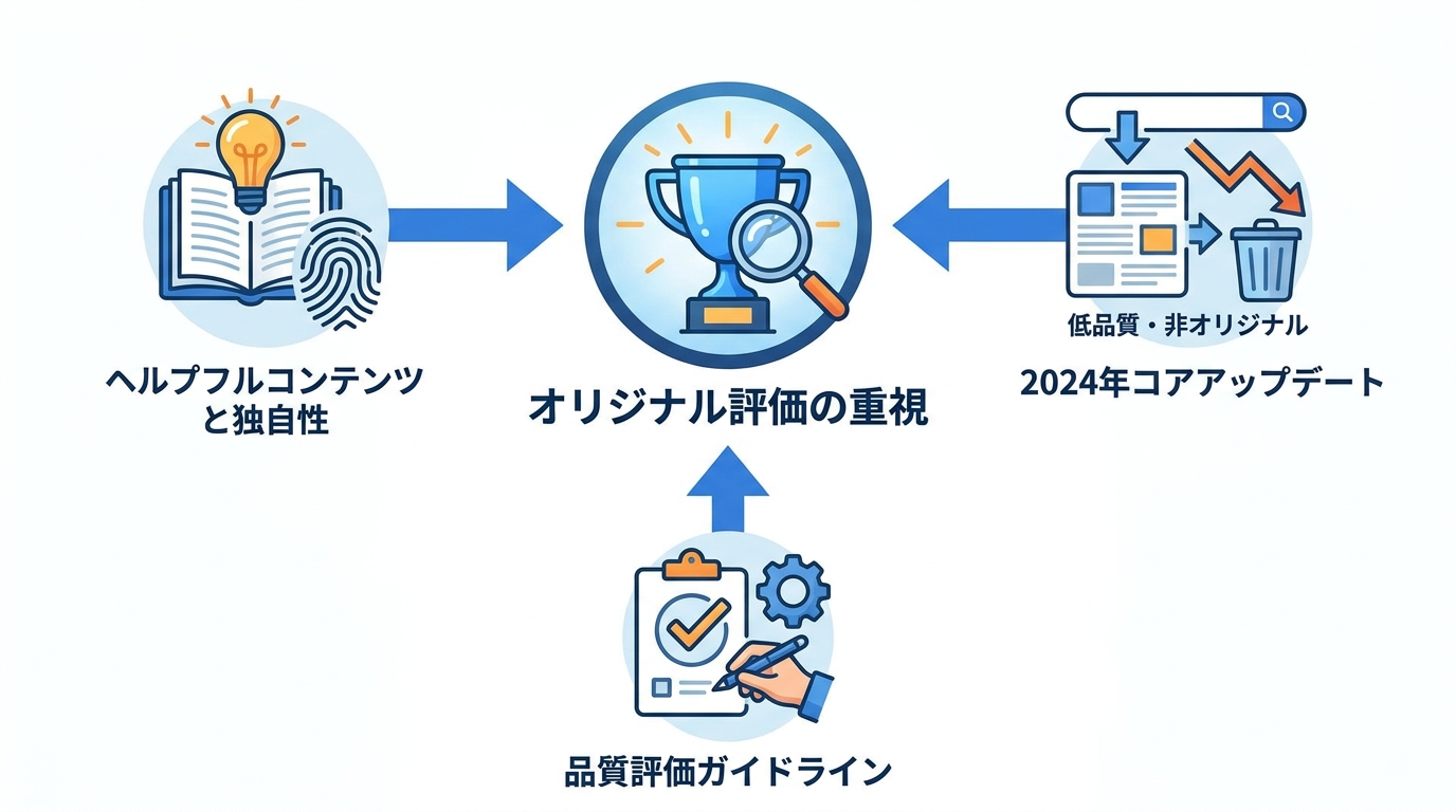 オリジナル評価を重視するGoogleの方針